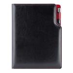 Diář GEP s propiskou týdenní A5 2027 český - černá/červený vnitřek