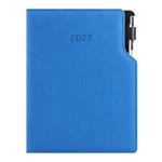 Diář GEP s propiskou týdenní A5 2027 polský - modrá pastelová