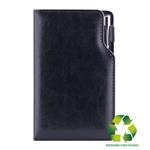 Diář GEP s propiskou týdenní kapesní 2027 polský - černá/černý vnitřek - recyklovaná koženka