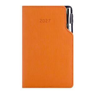 Diář GEP s propiskou týdenní kapesní 2027 polský - oranžová