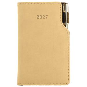 Diář GEP s propiskou týdenní kapesní 2027 slovenský - béžová