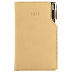 Diář GEP s propiskou týdenní kapesní 2027 slovenský - béžová