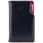 Diář GEP s propiskou týdenní kapesní 2027 slovenský - černá/červený vnitřek