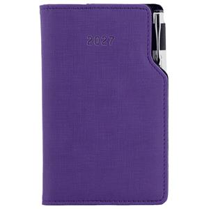 Diář GEP s propiskou týdenní kapesní 2027 slovenský - fialová