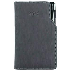 Diář GEP s propiskou týdenní kapesní 2027 slovenský - šedá