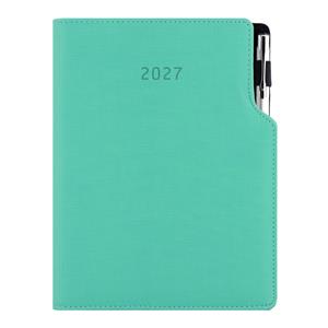 Diář GEP s propiskou týdenní speciál A5 2027 - mátová