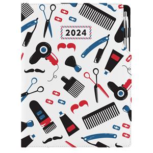 Diář KADEŘNICKÝ Barber - DESIGN týdenní A4 2024