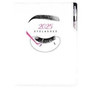 Diář KOSMETICKÝ Eyelashes - DESIGN denní A4 2025