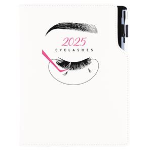 Diář KOSMETICKÝ Eyelashes - DESIGN denní A5 2025 slovenský