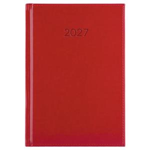 Diář LIBRA denní A5 2027 český - červená