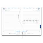 Diář LIBRA denní A5 2027 slovenský - modrá tmavá