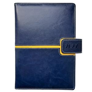 Diář MAGNETIC denní A5 2027 polský - tmavě modrá/žlutá