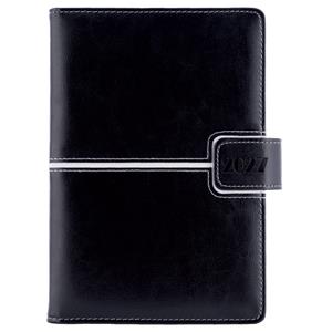 Diář MAGNETIC denní A5 2027 slovenský - černá/bílá