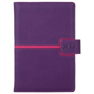 Diář MAGNETIC denní A5 2027 slovenský - fialová/růžová