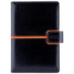 Diář MAGNETIC denní B6 2027 polský - černá/oranžová