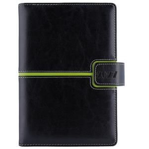 Diář MAGNETIC týdenní A5 2027 slovenský - černá/zelená