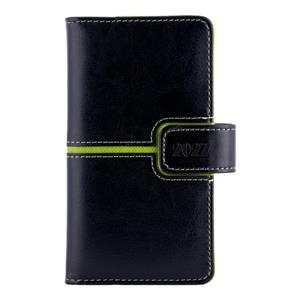 Diář MAGNETIC týdenní kapesní 2027 polský - černá/zelená