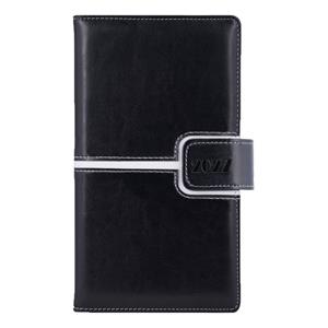 Diář MAGNETIC týdenní kapesní 2027 slovenský - černá/bílá