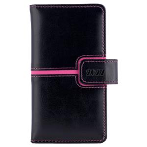 Diář MAGNETIC týdenní kapesní 2027 slovenský - černá/růžová