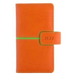 Diář MAGNETIC týdenní kapesní 2027 slovenský - oranžová/zelená