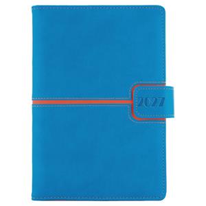 Diář MAGNETIC týdenní speciál A5 2027 - modrá/oranžová