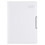 Diář METALIC denní B6 2027 polský - bílá