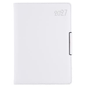 Diář METALIC týdenní B6 2027 - bílá