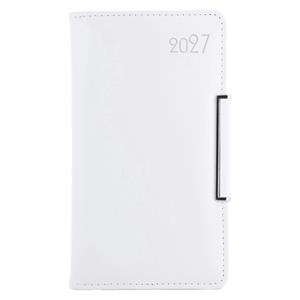 Diář METALIC týdenní kapesní 2027 polský - bílá