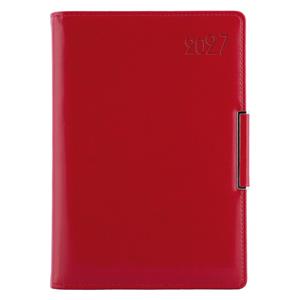 Diář METALIC týdenní speciál A5 2027 - červená