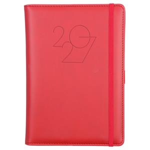 Diář POLY denní A5 2027 český - červená