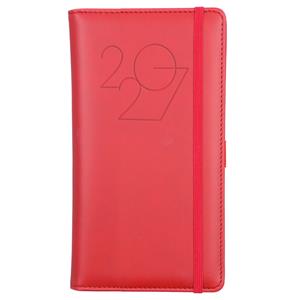 Diář POLY týdenní kapesní 2027 polský - červená