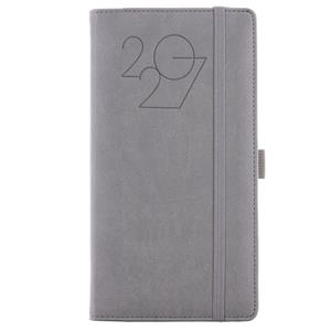 Diář POLY týdenní kapesní 2027 polský - šedá