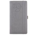 Diář POLY týdenní kapesní 2027 polský - šedá