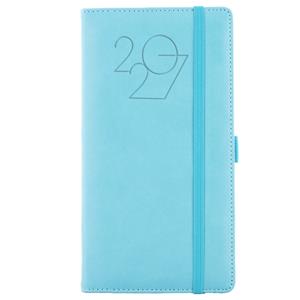 Diář POLY týdenní kapesní 2027 polský - světle modrá