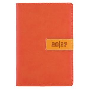 Diář RIGA denní B6 2027 polský - oranžová