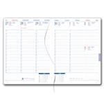 Diář RIGA týdenní B6 2027 - hnědá