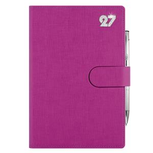Diář SPLIT CRYSTAL denní A5 2027 český - fuchsiová