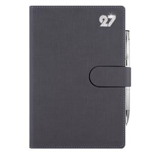 Diář SPLIT CRYSTAL denní B6 2027 polský - šedá