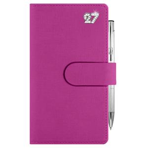 Diář SPLIT CRYSTAL týdenní kapesní 2027 český - fuchsiová