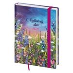Diář týdenní B6 2026 Bylinkový diář Meadow s gumičkou