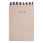 Dřevěný notes TOP WOOD A5 na výšku dřevěný bříza - linkovaný twin wire