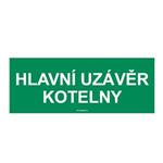 HLAVNÍ UZÁVĚR KOTELNY, plast 2 mm, 210x80 mm