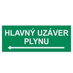 Hlavný uzáver plynu vľavo, plast 2mm s dierkami-210x80mm