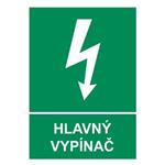 Hlavný vypínač, plast 2mm s dierkami-210x297mm