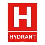 Hydrant s textem - bezpečnostní tabulka, plast 1 mm 200x150 mm