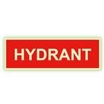 Hydrant text - fotoluminiscenční tabulka, plast 1 mm 150x50 mm
