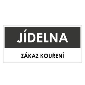 JÍDELNA, šedá, plast 1 mm 190x90 mm