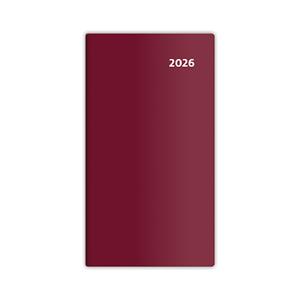 Kapesní diář čtrnáctidenní 2026 SK - Torino - bordó