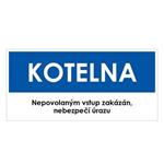 KOTELNA, modrá, plast 2 mm 190x90 mm