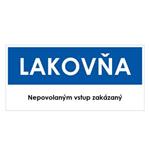 Lakovňa, modrá, plast 1mm,190x90mm